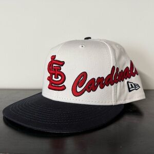 St. Louis Cardinals New Era Script Logo Snapback Hat